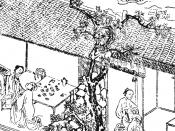 English: Jin Ping Mei, illustration from chinese edition (1617), part 1, chapter 4, Ximen Qing and Golden Lotus Polski: Ilustracja wg wydania chńskiego Kwiatów śliwy w złotym wazonie z 1617 roku, rozdział 4. część I - Ximen Qing i Złoty Lotos