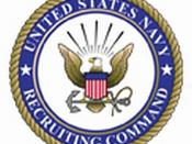 United States Navy Recruiting Command seal.