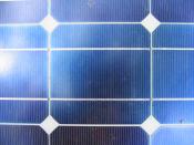 solar panels closeup