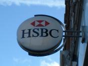 HSBC logo on building. Taken by C Ford - march 04.