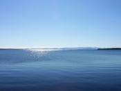 English: Lake Champlain in September from Vermont