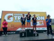 Supersprint St Kilda Olympic distance triathlon women's elite category winners