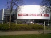 English: Porsche Garage The new location of the Hatfield Porsche Garage (Chrysler now use the old site)