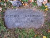 English: Grave of poet E. E. Cummings, located at Forest Hills Cemetery in Jamaica Plain, Massachusetts.