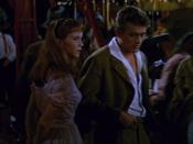 Cropped screenshot of Julie Harris and James Dean in the trailer for the film East of Eden