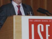 English: Melvyn Bragg speaking at the LSE.