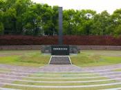 Panorama of the monument at the hypocentre of the Nagasaki A-Bomb blast