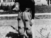 Korean-American football player in Chicago, 1918