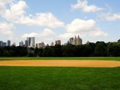 Baseball field in Central Park