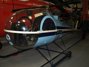 English: Brantly B2B helicopter on display at the Helicopter Museum, Weston-super-Mare