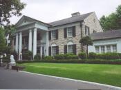 English: Graceland, Elvis Presley's home in Memphis, Tennessee