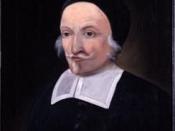 Reverend John Wheelwright late in life; he was banished from Massachusetts along with Hutchinson.