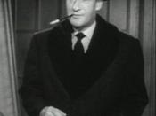 Cropped screenshot of George Sanders from All About Eve.