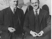 04-02366 Donald W. Douglas and David R. Davis who formed the Davis-Douglas Aircraft company, the first builders of the cloudster