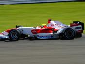 Ralf Schumacher driving for Toyota at the 2007 British Grand Prix.