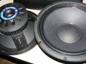 P-Audio Challenger 12in Woofers, showing cast frame, and cone