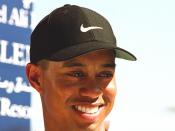 Tiger Woods at Dubai Desert Classic 2001