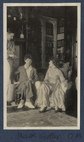 Thomas Stearns ('T.S.') Eliot; Mark Gertler; Lady Ottoline Morrell, by Lady Ottoline Morrell (died 1938). See source website for additional information.