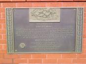 English: A commemorative plaque at the site of the Boston Tea Party uprising. Located near the Fort Point Channel at the corner of Atlantic Avenue and Seaport Boulevard.