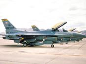 English: 4th Fighter Squadron General Dynamics F-16C Block 40C Fighting Falcon 88-0462 1992 Hill AFB, Utah, 1992