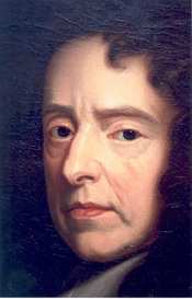 Detail of portrait of Waller, by Kneller