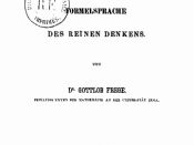 The title page of Gottlob Frege's Begriffsschrift, original 1879 edition