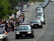 Funeral motorcade for former United States President Ronald Reagan in Simi Valley, California, 2004