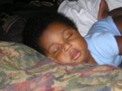 Child development baby sleeping
