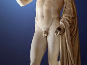 So-called “Logios Hermes” (Hermes,Orator). Marble, Roman copy from the late 1st century CE-early 2nd century CE after a Greek original of the 5th century BC.