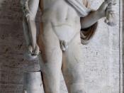 Statue of Hermes. Marble, Roman copy after a Greek original of the early 4th century BC.