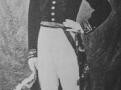 Tokugawa Yoshinobu, the last Shogun, in French military uniform, c.1867
