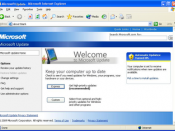 Microsoft Update in Windows XP.