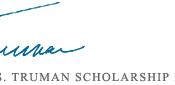 English: Logo of the Harry S. Truman Scholarship Foundation
