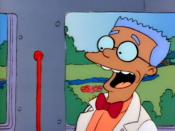 Waylon Smithers' initial (and only) appearance as an African American, as seen in 