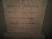 English: The tomb stone of Captain Shakespear