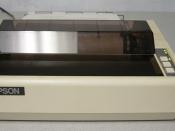English: An Epson MX-80 dot matrix printer