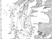 English: Operation TORCH - Outward movements of assault and advance convoys