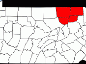 Counties constituting the Endless Mountains Region of Pennsylvania