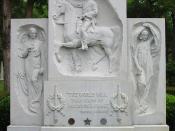English: Sam Houston's grave in Huntsville, Texas. Español: Tumba de Sam Houston en Huntsville, Texas.