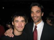 English: actor Johnathon Schaech and actor/film producer Josh Wood attending 15th Annual Screen Actors Guild Awards at Shrine Auditorium, Los Angeles, California