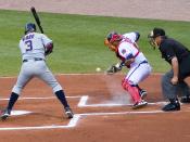 José Vidro (batter); Brayan Peña: Strike beim Spiel Atlanta Braves vs. Washington Nationals am 6. Juni 2006