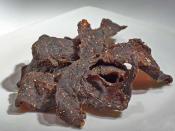 self made beef jerky made from solid strips of beef