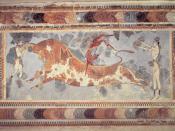 Fresco of bull-leaping from Knossos