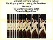 Movie poster of (edited) PG version of Saturday Night Fever