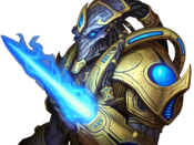A Protoss Zealot, as displayed in StarCraft II.