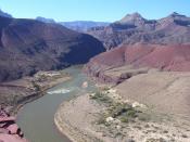 Overlook over the Colorado River in the Grand Canyon along the Escalante Route.