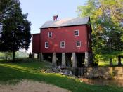 English: The York Mill at Sgt. Alvin C. York State Historic Park in Pall Mall, in the state of Tennessee. The mill was built in the 1880s and purchased by York in 1943. The state acquired it in 1967. Part of the milldam is visible on the lower right. The 
