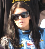English: Andretti Green Racing's Danica Patrick at the Indianapolis Motor Speedway for Pole Day for the 2008 Indianapolis 500 on Saturday, May 10, 2010.