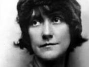 The image of American playwright Susan Glaspell (1882-1948)