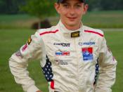 English: Racecar driver Zach Veach